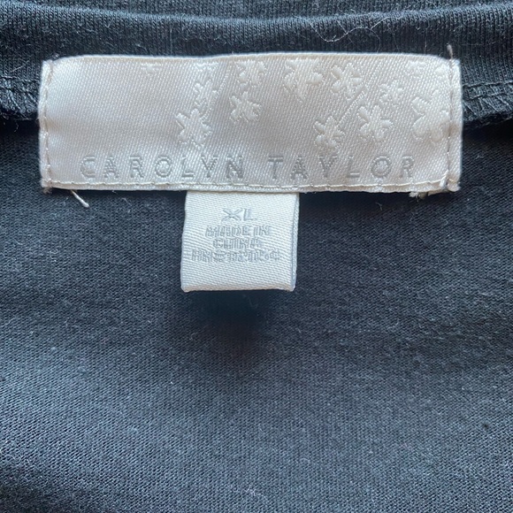 BLACK CAROLYN TAYLOR T SHIRT SIZE XL - Picture 4 of 7